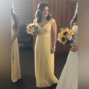 David’s Bridal Bridesmaid Dress (Size 6 altered)